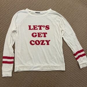 PJ Salvage Let’s Get Cozy Long Sleeve pajama top